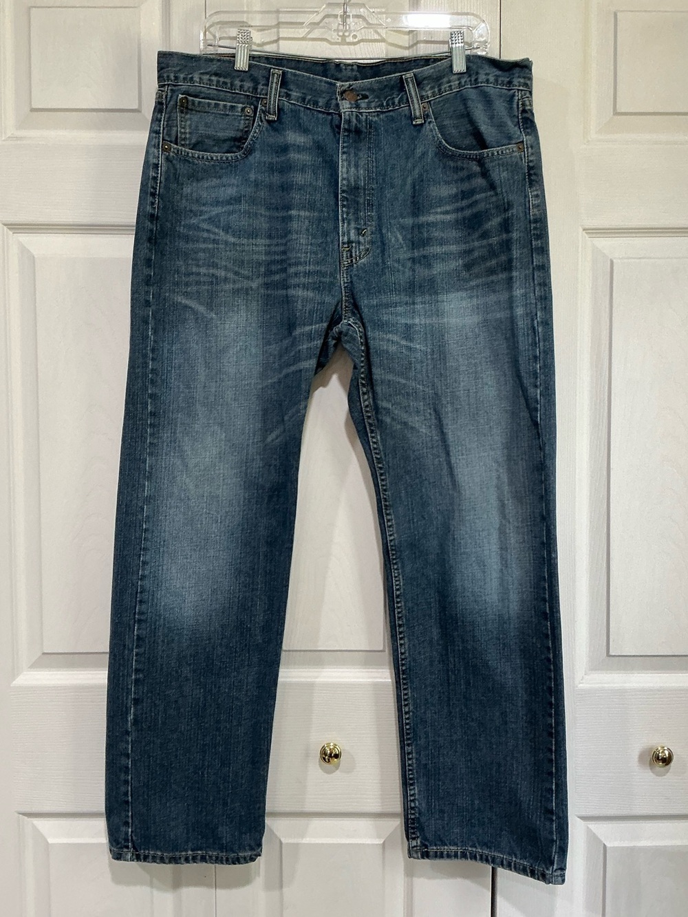 🤎 Levi’s 505 Men’s Regular Blue Denim Jeans - 38 x 30 (01014)